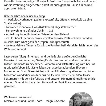 Appartement Spechtnest Naumbourg